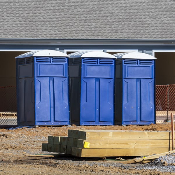 how often are the portable toilets cleaned and serviced during a rental period in Fairmead